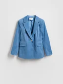 Marynarki i żakiety damskie - Reserved - Sztruksowa marynarka - jasnoniebieski - miniaturka - grafika 1