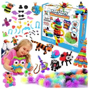 RZEPY CZEPY KLOCKI KREATYWNE KOLOROWE 900+ XXL PREZENT URODZINY MEGA ZESTAW - Klocki - miniaturka - grafika 1