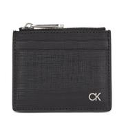 Etui na dokumenty i karty - Etui na karty kredytowe Calvin Klein Ck Must Cardholder W/Zip K50K510885 Ck Black Check BAX - miniaturka - grafika 1