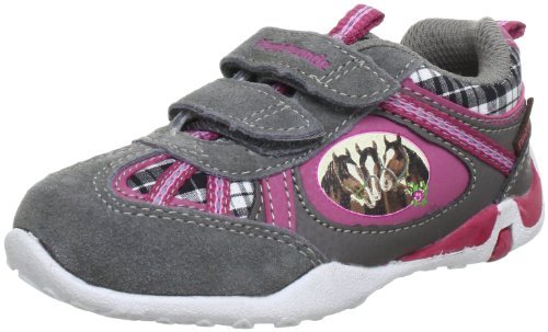 Pferdefreunde Jenny 430504 dziewczęce sneakersy, szary - szary/różowy/czarny 9-30 EU
