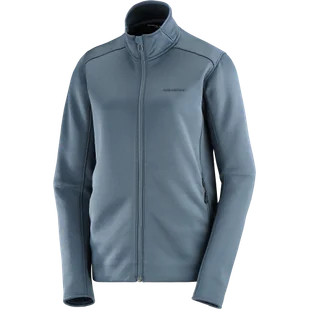 BLUZA DAMSKA SALOMON ESSENTIAL MIDFLEECE FZ W C23270 - Bluzy sportowe damskie - miniaturka - grafika 1