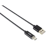 Kable USB - Hama Kabel USB Type-C, wyświetlacz z podświetleniem LED, czarny, 1 m 00074255 - miniaturka - grafika 1
