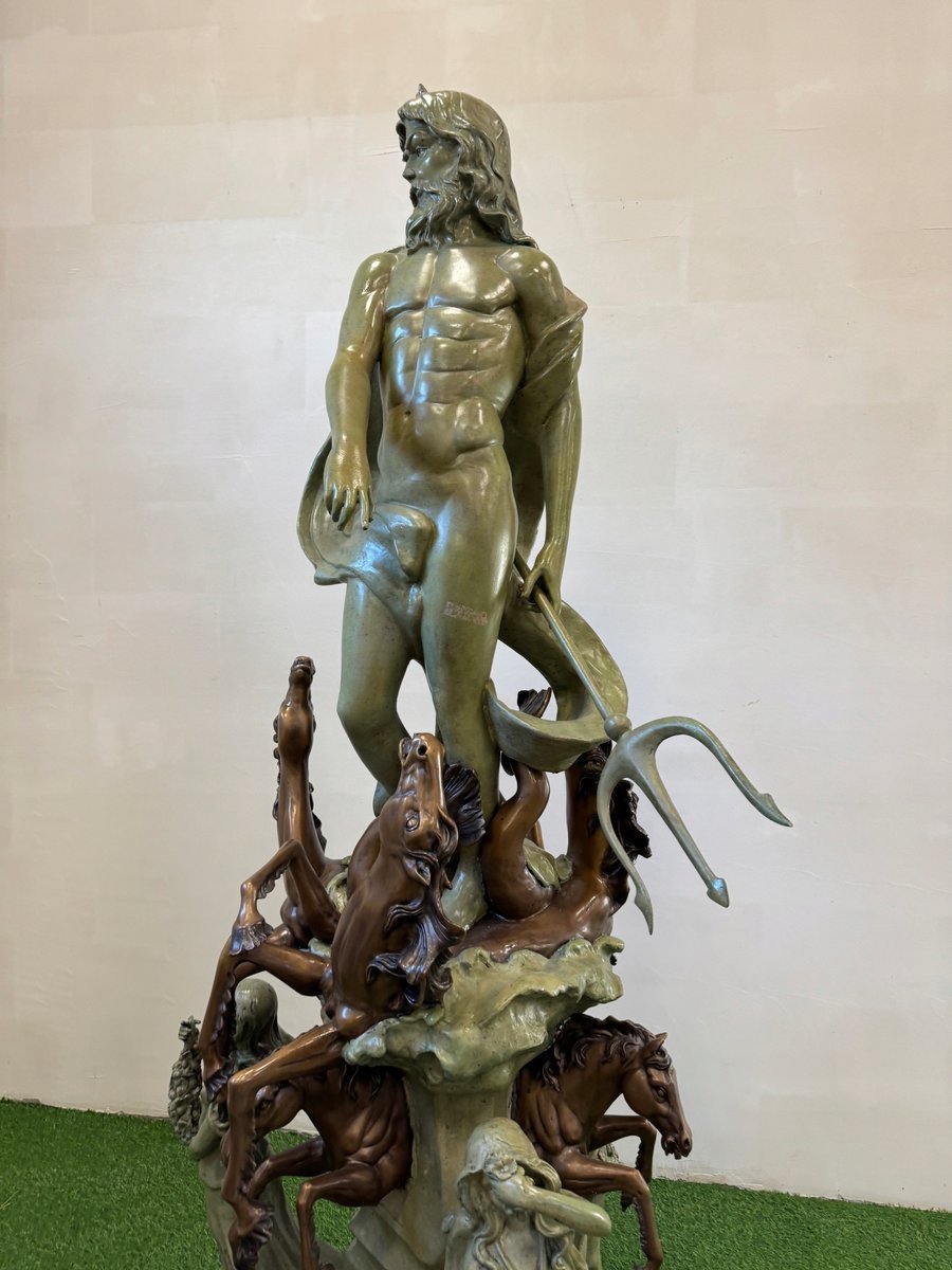 NEPTUN POSEJDON FONTANNA Z BRĄZU 220 cm