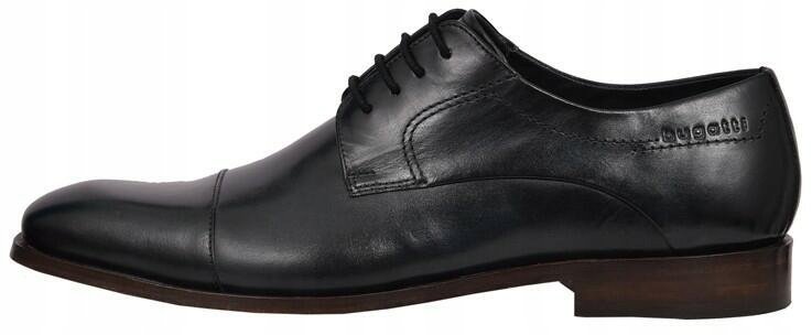 BUGATTI MĘSKIE PÓŁBUTY SKÓRZANE GRANATOWE 43 Ż4D