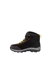 Jack Wolfskin Dzieci uniseks VOJO LT TEXAPORE MID K buty na zewnątrz, Czarny/burly Żółty XT, 39 EU - Buty dla chłopców - miniaturka - grafika 1