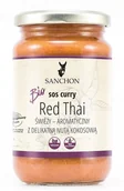 Sosy w słoikach - SOS Curry RED Thai Wega��ski Bezglutenowy BIO 340 g - Sanchon - miniaturka - grafika 1