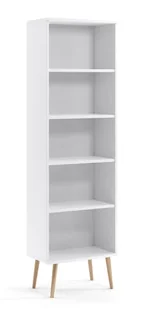 Biały otwarty regał w stylu skandynawskim W3-W75 - Regały - miniaturka - grafika 1