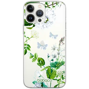 Etui do Apple IPHONE 6 PLUS Kwiaty 030 Babaco Nadruk pełny Niebieski - Etui i futerały do telefonów - miniaturka - grafika 1