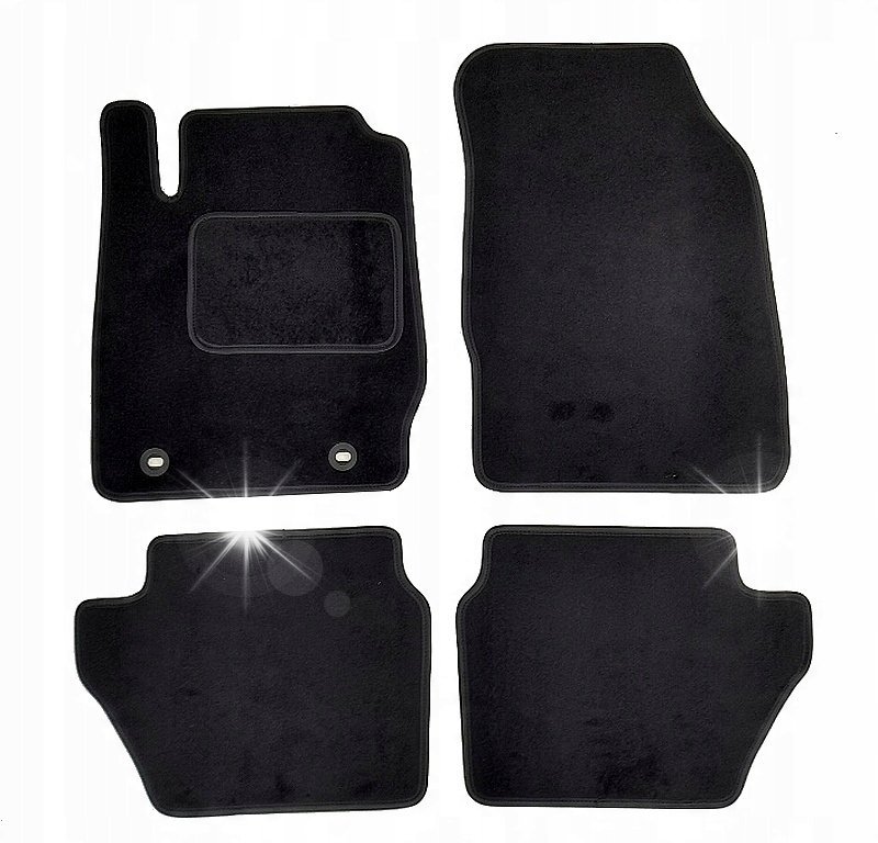 Dywaniki Welurowe Zestaw 4 sztuk Komplet do Ford Fiesta MK VII 2008-2012