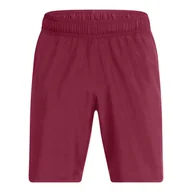Spodenki męskie - Męskie Spodenki UNDER ARMOUR UA WOVEN WDMK SHORTS 1383356-625 – Bordowy - miniaturka - grafika 1