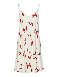 Pieces Sukienka "Nya" w kolorze kremowym - Sukienki - miniaturka - grafika 1