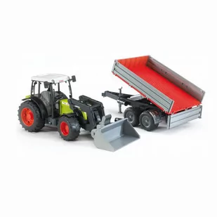 Bruder Traktor Claas Nectic 267 z ładowaczem i przyczepką - Samochody i pojazdy dla dzieci - miniaturka - grafika 1