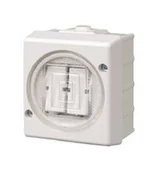 Wyłączniki światła i elektryczne - Karlik Senior biały łącznik podwójny IP44 - miniaturka - grafika 1