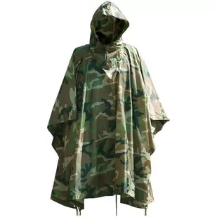 Poncho przeciwdeszczowe RipStop Woodland - Mil-Tec - Koszulki i topy damskie - miniaturka - grafika 1
