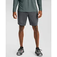 Spodenki damskie - Under Armour Under Armour Męskie szorty treningowe stretch oddychające i wygodne szorty gimnastyczne z technologią Anti Odor Lekkie, miękkie spodenki sportowe z 4-kierunkowym stretchem (Pitch Gray/Black) S 1356858-012 - miniaturka - grafika 1