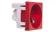 Gniazdka elektryczne - Kontakt Simon Connect gniazdo Pojedyncze z bolcem 45x45mm K02/6 - miniaturka - grafika 1