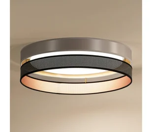 Duolla-LED Plafon ROLLER DUO SH. LED/24W/230V śr. 45 cm srebrny/czarny - Lampy sufitowe - miniaturka - grafika 1