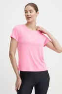 Koszulki sportowe damskie - Under Armour t-shirt do biegania Streaker kolor różowy - miniaturka - grafika 1