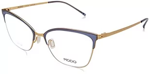 MODO & ECO Damskie okulary przeciwsłoneczne 4095, złoty/granatowy, 52, złoty / granatowy - Okulary przeciwsłoneczne - miniaturka - grafika 1