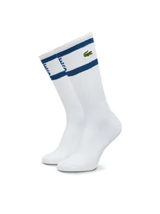 Lacoste Skarpety Wysokie Męskie RA8095-00 F2F Biały - Skarpetki męskie - miniaturka - grafika 1