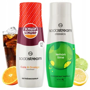 Zestaw 2 Syropów Sodastream Shwip Shwap Cola Pomarańcza + Cytryna Limonka - Syropy i koncentraty owocowe - miniaturka - grafika 1