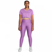 Legginsy - Damskie legginsy treningowe Under Armour Tech HiRise Legging - fioletowe - miniaturka - grafika 1