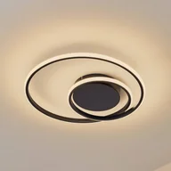 Lampy sufitowe - Lampa sufitowa LED Kyron Lindby, możliwość ściemniania, czarny, salon / jadalnia, aluminium, nowoczesny - miniaturka - grafika 1