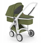 Wózki dziecięce - Greentom - Wózek Carrycot (v.2.1) White-Olive - miniaturka - grafika 1