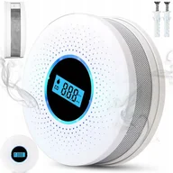 Czujniki czadu, dymu, gazu - CZUJNIK CZADU I DYMU 2w1 detektor tlenku węgla LCD certyfikowany ALARM X 2 - miniaturka - grafika 1