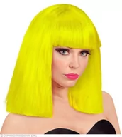 Dodatki do strojów karnawałowych - PERUKA SHOWGIRL ŻÓŁTA - miniaturka - grafika 1