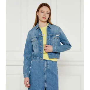 Calvin Klein Jeans Jeansowa kurtka 90'S Cropped Fit - Kurtki damskie - miniaturka - grafika 1