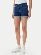 Spodenki damskie - Calvin Klein Jeans Szorty jeansowe J20J225160 Granatowy Regular Fit - miniaturka - grafika 1