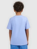 Koszulki dla chłopców - 4F T-shirt regular z nadrukiem chłopięcy - niebieski 164 (13-14 lat) - miniaturka - grafika 1