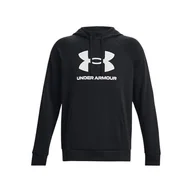 Bluzy męskie - Under Armour Rival Fleece Box Logo Hoodie, Bluza męska - miniaturka - grafika 1