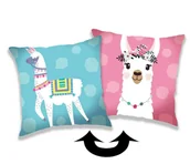 Poszewki na poduszki - Jerry Fabrics Poszewka na poduszkę z cekinami Llama 03, 40 x 40 cm - miniaturka - grafika 1