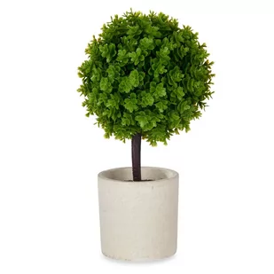 Sztuczny krzew ozdobny w ceramicznej doniczce, 24 cm - Sztuczne kwiaty - miniaturka - grafika 1