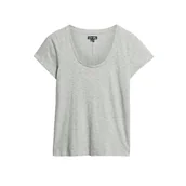 Koszulki i topy damskie - Superdry T-shirt damski z dekoltem w łódkę - miniaturka - grafika 1