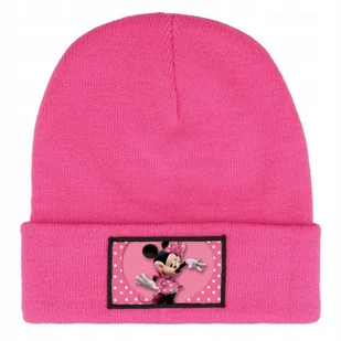 Czapka Zimowa Dziecięca MINNIE MOUSE MODNA Myszki Prezent Wzory Różowa - Czapki damskie - miniaturka - grafika 1