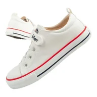 Buty dla dziewczynek - Buty trampki Lee Cooper LCW-25-02-3276K białe - miniaturka - grafika 1