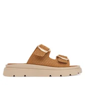 Klapki i japonki damskie - Klapki Tamaris 1-27239-42 Brązowy - miniaturka - grafika 1