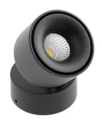 Lampy pozostałe - GTV OPR.natynkowa regulowana w połowie LED okrągła 8W b.neutralna 4000K BIANCO CZARNY (75 wys.84mm) IP20 - miniaturka - grafika 1