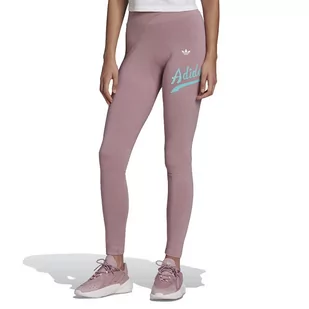 Legginsy adidas Modern B-Ball Tights HD9775 - różowe - Adidas - Spodnie sportowe damskie - miniaturka - grafika 1