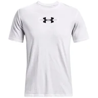 Koszulki męskie - ND05_K12803-XL 1371264 100 Koszulka męska Under Armour Repeat Ss graphics biała 1371264 100 r.XL - miniaturka - grafika 1