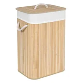 Kosze na bieliznę - Kosz bambusowy na pranie 72L 1 komorowy naturalny - miniaturka - grafika 1