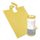 Sprzęt i akcesoria stomatologiczne - Śliniak dentystyczny na rolce 50cm x 65cm żółty podfoliowany 54g DentixPro 30szt - miniaturka - grafika 1
