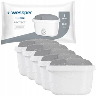 Filtr do wody Wessper PROTECT do dzbanek filtrujący szklany Wessper 5 szt - Wkłady filtrujące - miniaturka - grafika 1