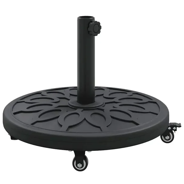 Podstawa do parasola Czarny Ø38-48 mm PE oraz beton i żelazo