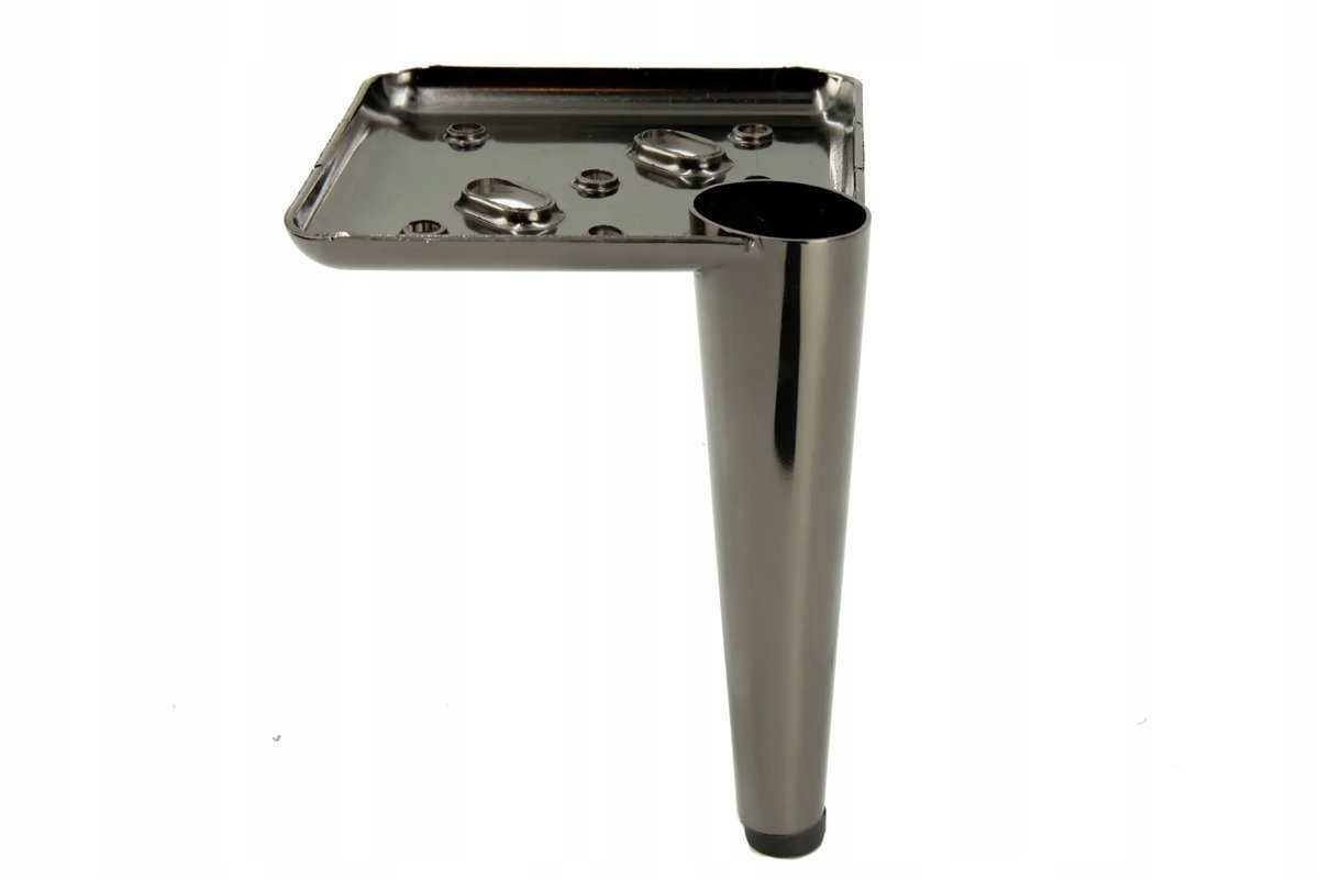 Noga meblowa Szpilka czarny chrom wysokość 13 cm