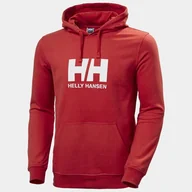 Bluzy męskie - Bluza Helly Hansen HH Logo Hoodie czerwona - XL - miniaturka - grafika 1