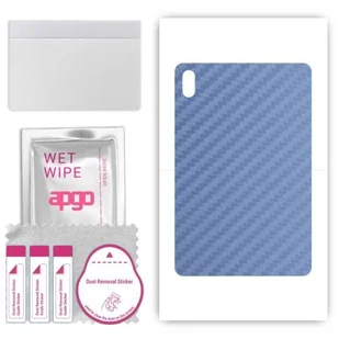 folia naklejka skórka strukturalna na TYŁ do Huawei MatePad Air - Carbon Granatowy - apgo SKINS - Akcesoria do tabletów i e-booków - miniaturka - grafika 1